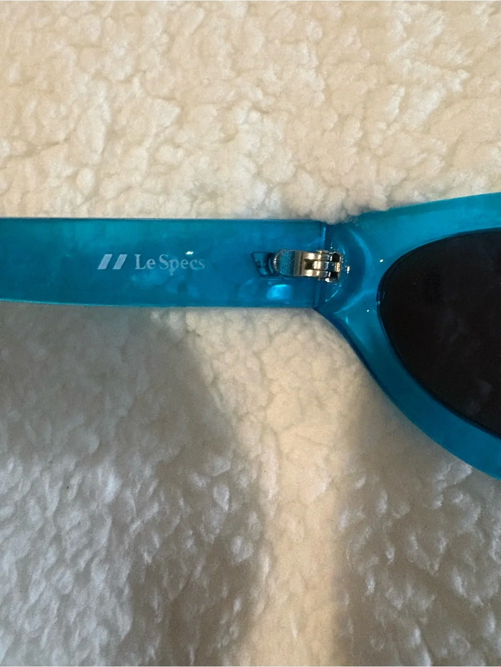 Authentic Le Specs Women's Lucite Blue Sunglasses